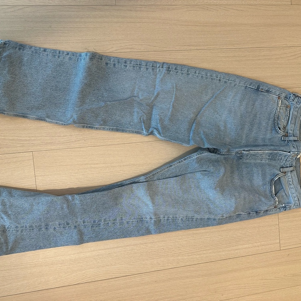 90s Agolde Straight Leg Light Wash Jeans